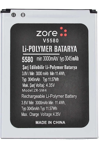 Vestel Venüs V3 5580 Zore Uyumlu Batarya