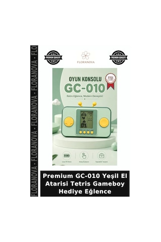Premium Gc-010 Yeşil El Atarisi Tetris Gameboy Hediye Eğlence