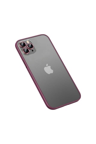 Apple Uyumlu iPhone 13 Pro Max Kılıf Zore Retro Kapak Koyu Mor