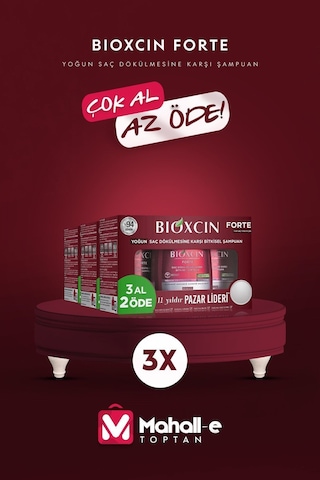 Forte Yoğun Saç Dökülmesine Karşı 3 Al 2 Öde Şampuan 300 Ml 3x3 Forte Yoğun Saç Dökülmesine Karşı 3 Al 2 Öde Şampuan 300 Ml 3x3