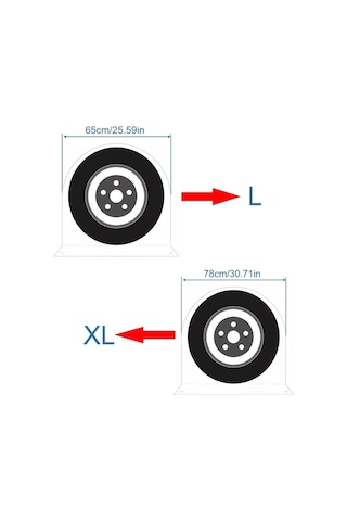 Willowhaven 2 Adet Xl Ağır Hizmet Karavan Römork Jant Kapağı 15-20 İnç Lastik Koruyucu