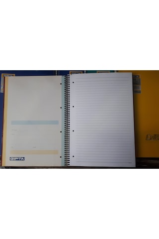 Defter Spiralli 100 Yp Kareli 7 Adet + Çizgili Defter 3 Adet 10 Adet Defter A 4 Ebat Pp Kapak Gıpta Crome Çok Renkli
