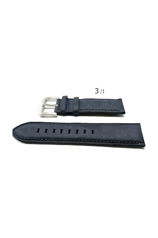 Fado Hakiki Deri Her Markaya Uygun 22 Mm Lazivert Deri Saat Kordonu 3/1
