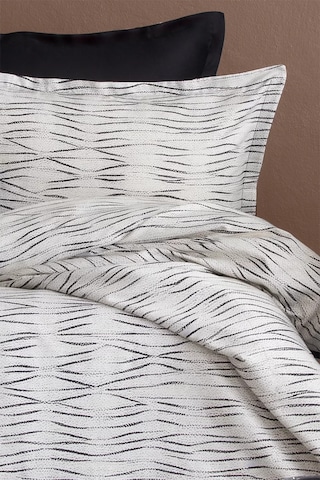 İssimo Home Galaxy %100 Pamuk Saten Çift Kişilik Nevresim Takımı Siyah - Beyaz