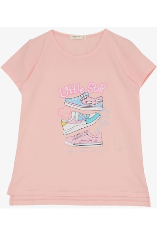 Breeze Kız Çocuk Taytlı Takım Renkli Ayakkabı Baskılı 5-10 Yaş, Pembe-pembe Pembe