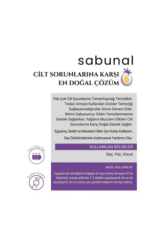 Sabunal Siirt Bıttım Sabunu - Saç ve Cilt Bakımı 100 G