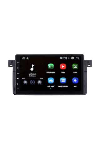 Otolas Bmw E46 Android Multimedya Navigasyon Oto Teyp 8 Gb + 128 Gb 9"