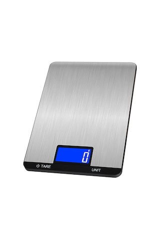 Ximistore9 Usb Şarjlı Hassas Mutfak Terazisi: Lcd Ekran, Dokunmatik Buton, 7 Birim Seçeneği, 10kg Taşıma Kapasitesi Siyah