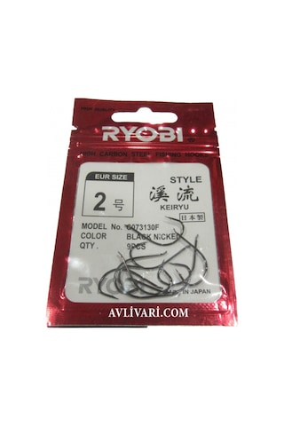 Ryobi High Carbon Keıryu Kanca Çapraz Iğne (Siyah-Nickel)