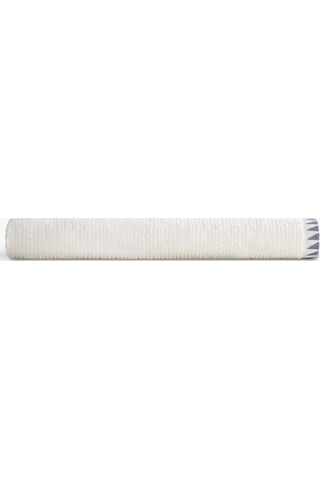 Tria Banyo Havlusu %100 Pamuk Jakarlı Krem-lacivert 80x150 Cm