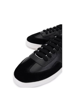 Tamer Tanca Erkek Hakiki Deri Siyah Sneakers & Spor Ayakkabı 1111 10125 Erk Ayk Y25 Syh Dr/syh Suet Siyah