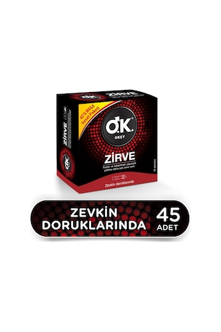 Okey Zirve Prezervatif 45'li