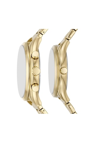 Fossil Fbq2899set Unisex Kol Saati Altın