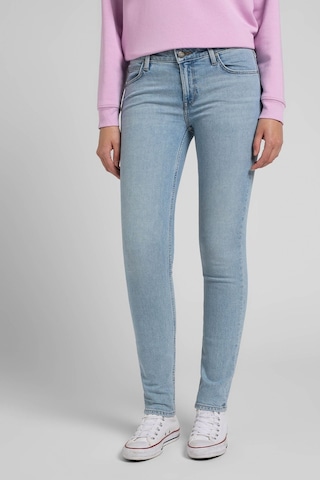 Lee Scarlett Skinny Fit Dar Kesim Normal Bel Çok Dar Paça Mavi Kadın Esnek Jean Denim Kot Pantolon L526BKMT Açık Mavi