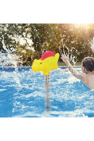 Homyl Sıcak Küvet Yüzme Havuzu Yüzer Havuz Termometre Sarı