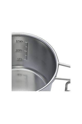 Ranyeek 304 Paslanmaz Çelik Kamp Kupa, Doğrudan Isıtılabilir, İç Ölçü Skalaları, Taşınabilir, 160ml Gümüş