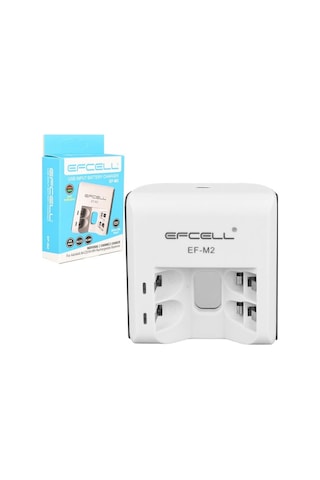 Efcell EF-M2 AA-AAA 2'li Pil Şarj Cihazı