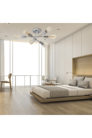 Tomshine 6 Işıklar Yarı Gömme Tavan Lambası Gümüş