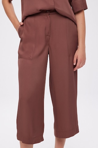 Faik Sönmez Kemeri Lastikli Cep Detaylı Rayon Viskon Capri S26cpr008 Us26cpr00883 Koyu Kahve