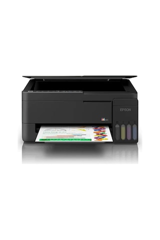 Epson L3350-mua Renkli Mürekkep Tanklı Yazıcı, Tarayıcı, Fotokopi, Wi-fi, Siyah Muadil Mürekkepli