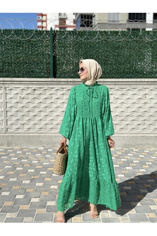 Olla Collection Tüylü Şifon Elbise Benetton