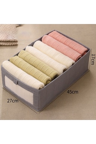 Dancemonkey Cbtx Boyut Xl Şeffaf Pencere Elbise Saklama Kutusu Oxford Kumaş Gardırop Organizatör - Gri 140l