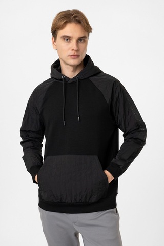 Backandbond Regular Fit Kapüşonlu Sweatshirt Siyah