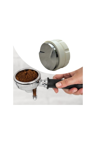 Homyl Espresso Dağıtım Aracı Cafe Ev Bar Için Profesyonel 58mm Beyaz