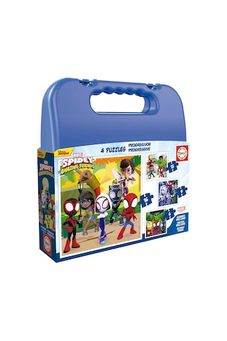 Educa Örümcek Adam 6+9+12+16 Parça Aşamalı Puzzle - Erkek Çocuk 1 Adet