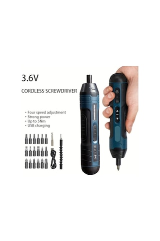 Tcherchi LH13268 3.6 V Lityum Akülü Tornavida Seti