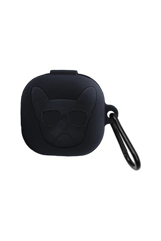 Caseonn Samsung Uyumlu Galaxy Buds Pro Kılıf Karakter Figürlü French Bulldog Siyah