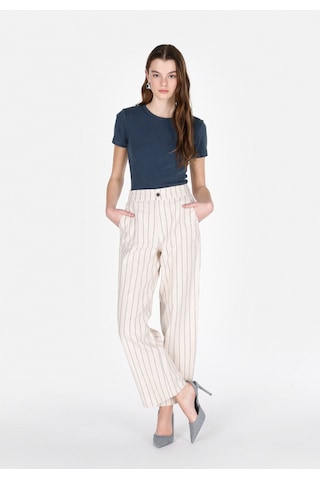 Colin's Colins Regular Fit Yüksel Bel Geniş Paça Kadın Ekru Pantolon Cl1074667 Q1.v1 Ecr Ekru