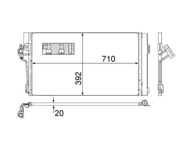 Klıma Radyatoru Mercedes Vıto W639 2003 A6398350800