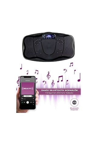 Deluxe Vibration Plate Titreşimli Spor Aleti Siyah