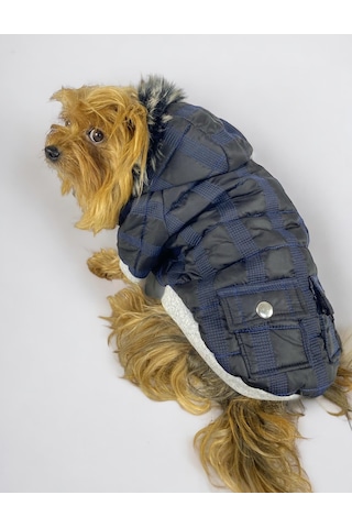 Kemique Black Navy Comfie Köpek Montu Ceketi Köpek Dış Giyim