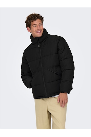 ONLY & SONS Onspack Lıfe Puffer Jacket Otw Erkek Siyah Mont - 22034718