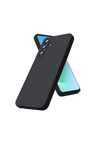 Samsung Galaxy S25 Fe First Silikon - Siyah Düz Renkli