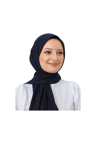 Modish Group Şal Tesettür Başörtüsü Premium Kumaş Eşarp Uzun Islami Giyim Viskon - Lacivert Lacivert