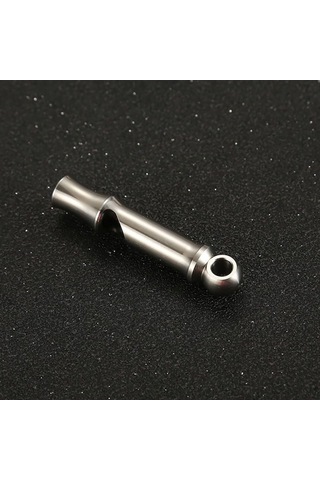 Geeksen Titanyum Düdük - 120db Yüksek Ses, Kamp Ve Spor İçin Taşınabilir Metal Düdük