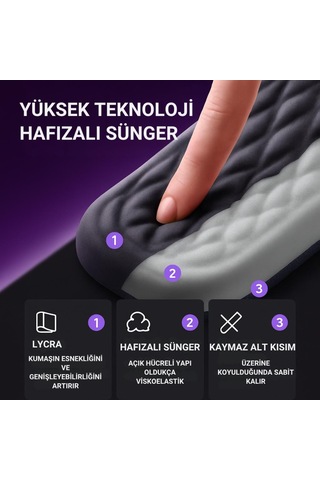 Coofbe Masaüstü Kol Dayama Padi Ergonomik Klavye Ve Mouse İçin Bilek Destek Seti Bilek Yastığı -