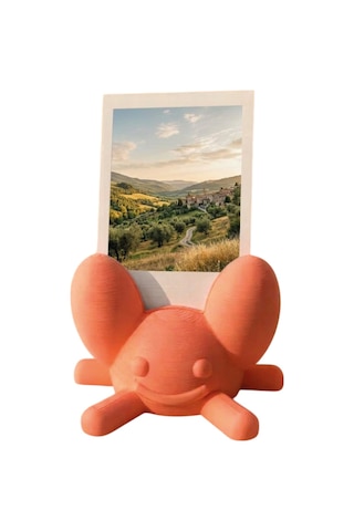 Sevimli Figür Instax Polaroid Fotoğraf Tutucu Stand Pembe