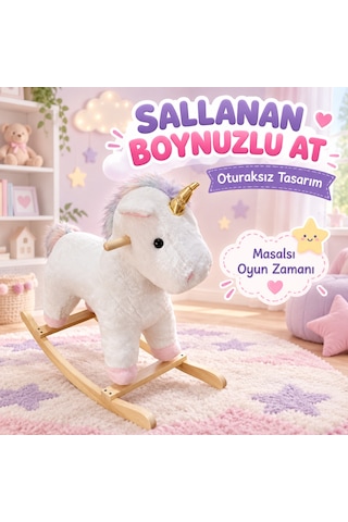Pl50210 Sallanan Boynuzlu At Oturaksız