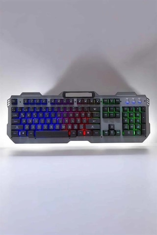 Klavyesi Q Klavye Rgb Işıklı Mouse Hediyeli