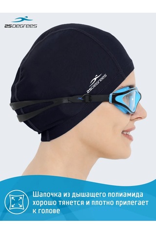 25degrees Kumaş Yüzme Bonesi 151222734 Siyah