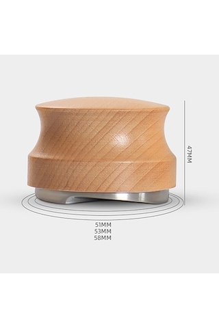 Dinosaurs Kahve Dengeleyici Espresso Sabotaj El Sabotaj Aksesuarları, Ayarlanabilir Derinlik, Kahve Için Paslanmaz Çelik, 51mm 1 Adet