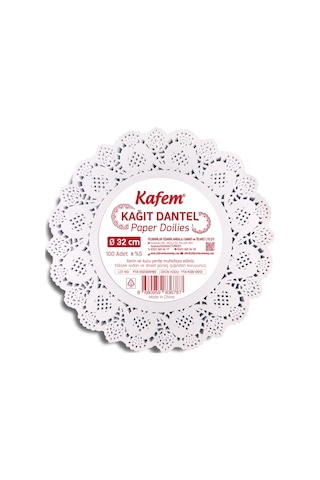 Kafem Dantel Kağıt 32 cm 100 Lü x 5 Paket