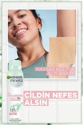 Garnier Mineral Hyaluronik Bakım Sprey Deodorant 150 ML
