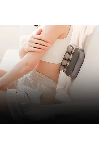 Kenpazar 8 Başlıklı Şarjlı Isıtmalı Masaj Aleti M-58 siyah