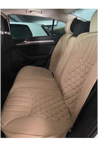 Skoda Octavia Lüks Oto Koltuk Minderi Ön Arka 5'li Takım Bej Fs