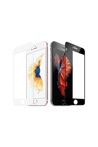 Apple Uyumlu iPhone 6 - 6S 5D Tam Kaplayan Ekran Koruyucu Kırılmaz Cam